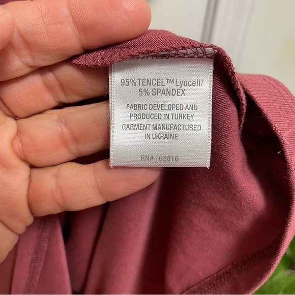 Garnet Hill Desert Mauve viscose blend Knit Trapeze Dress L - Picture 9 of 10